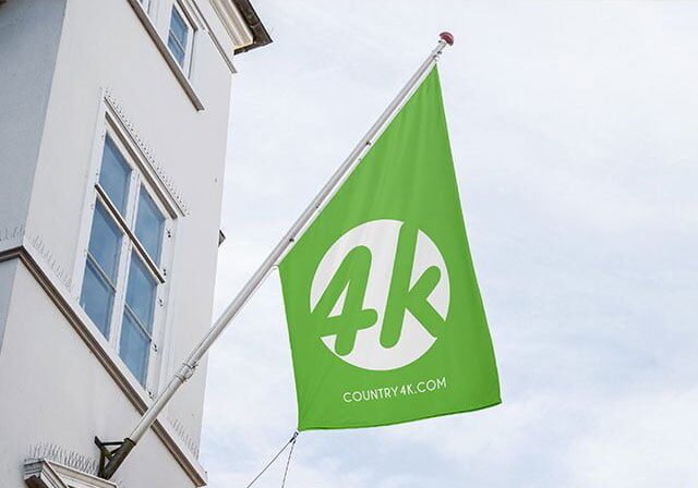 4k Flag Mockup
