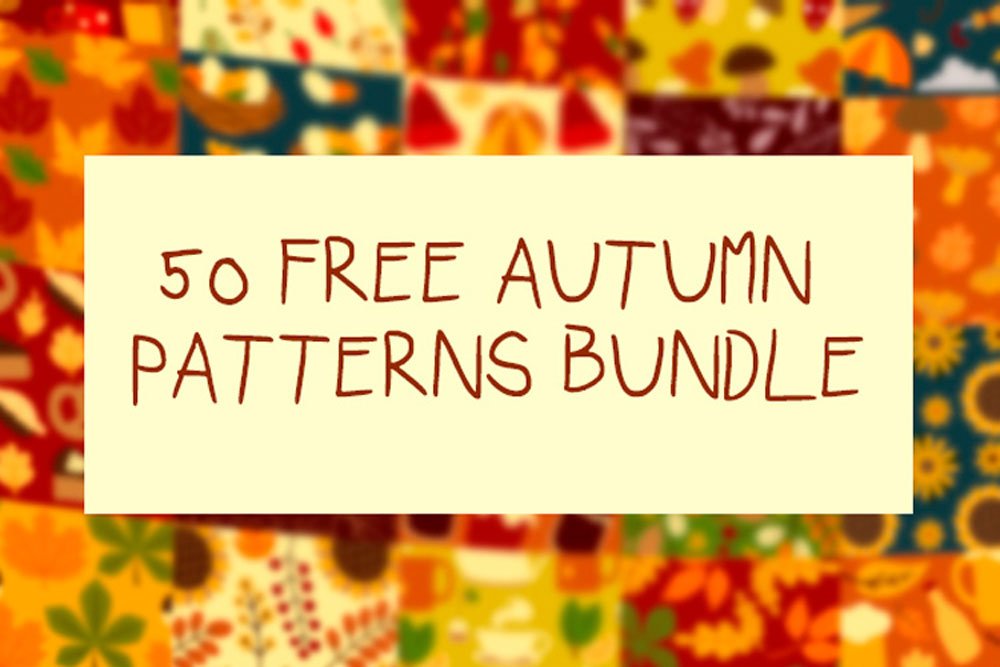 50 Autumn Patterns Bundle