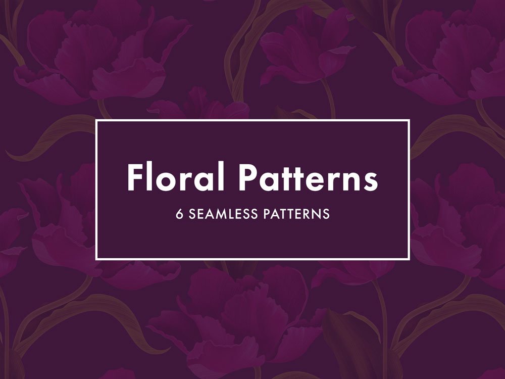 6 Seamless Floral Patterns