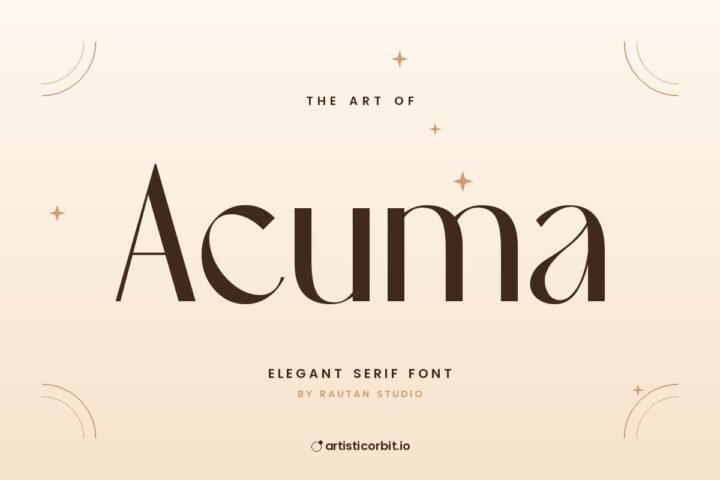 Acuma font preview