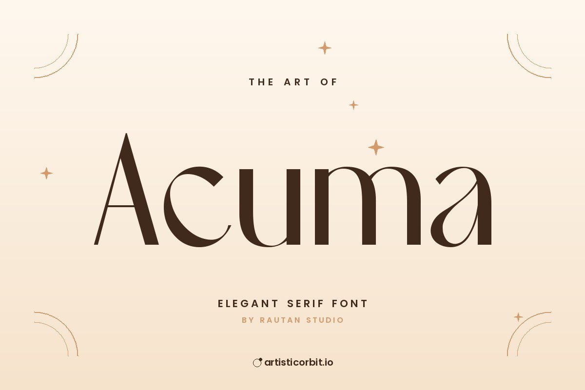Acuma font preview