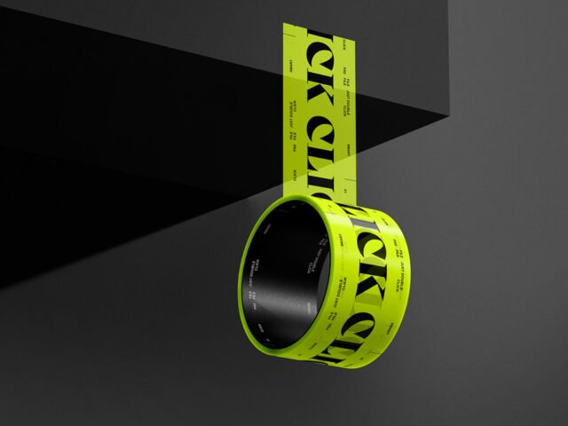 Adhesive Duct Tape Mockup PSD