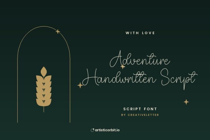 Adventure Handwritten Script font preview