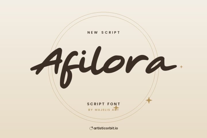 Afilora font preview