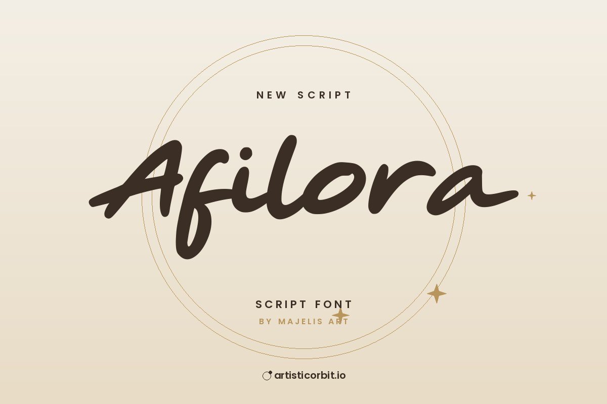 Afilora font preview