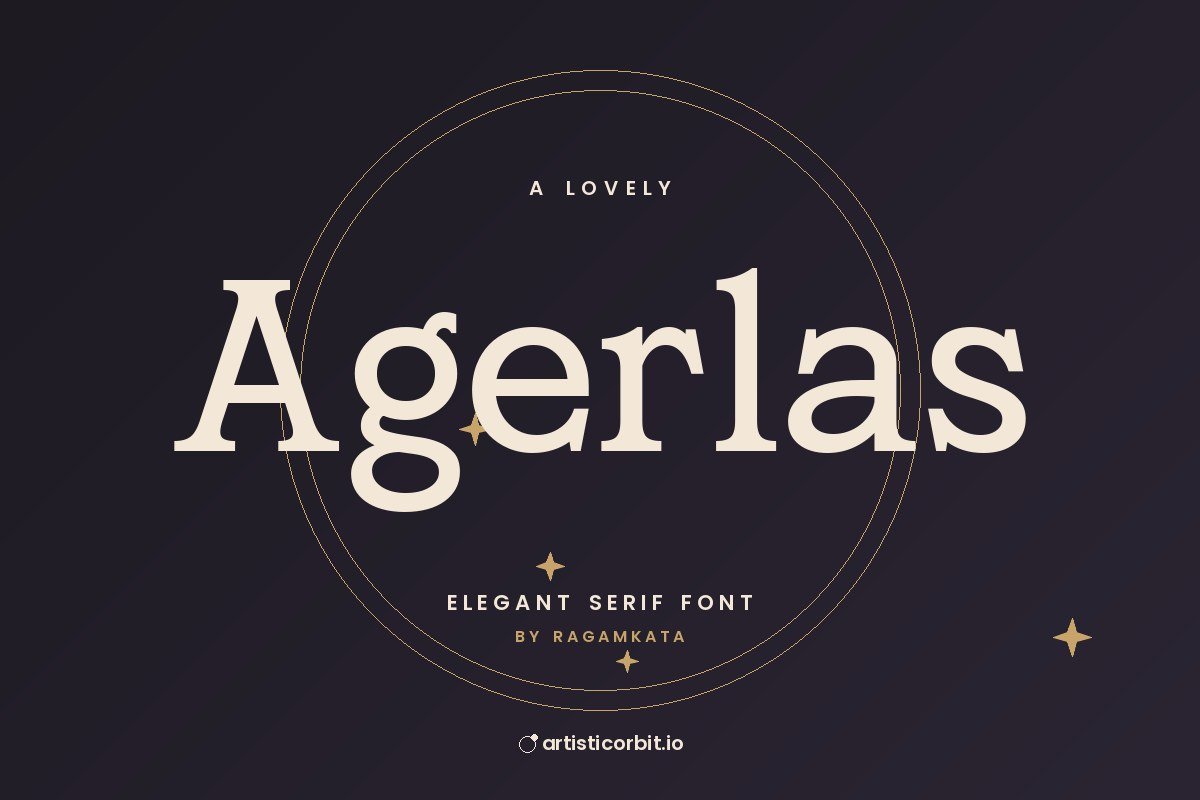 Agerlas font preview