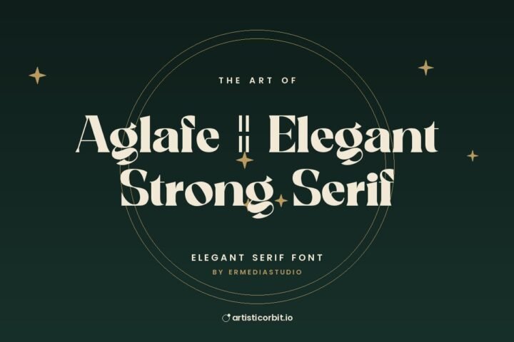 Aglafe || Elegant Strong Serif font preview