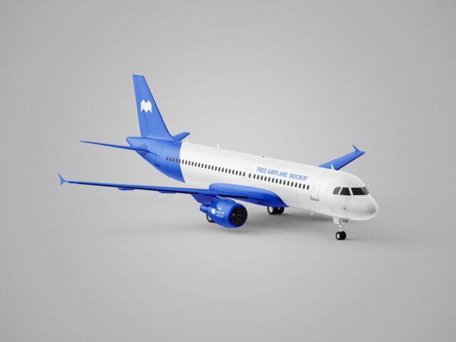 Airplane Mockup PSD