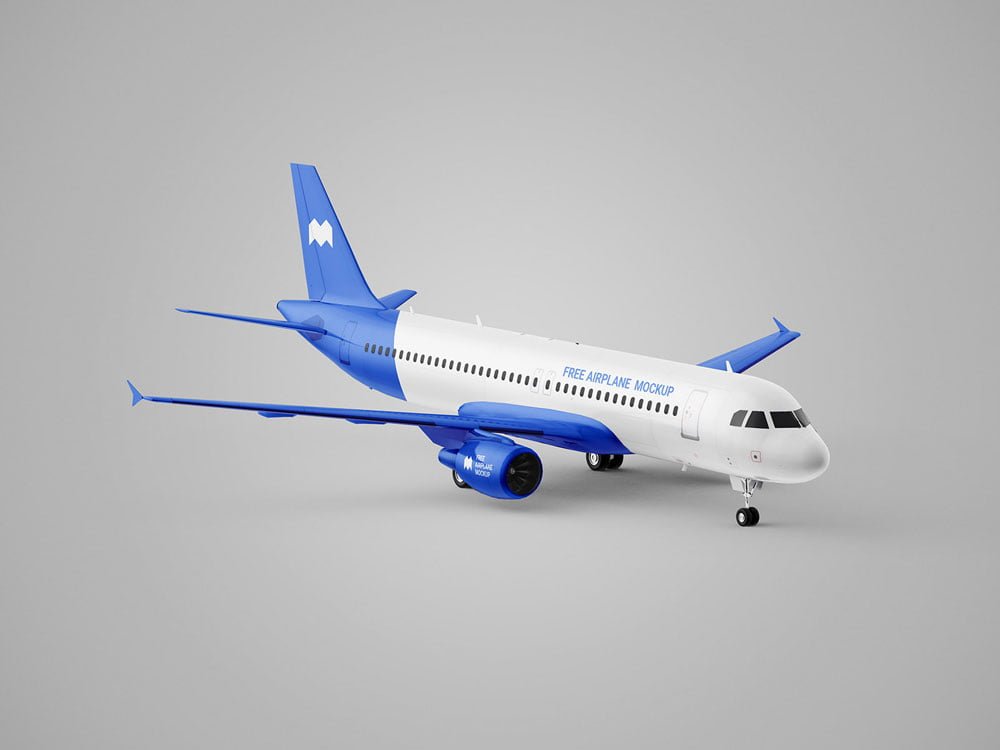 Airplane Mockup PSD