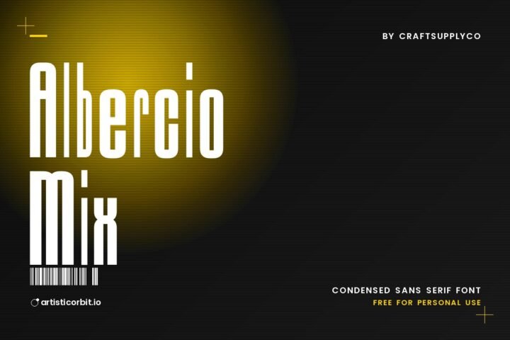 Albercio Mix font preview