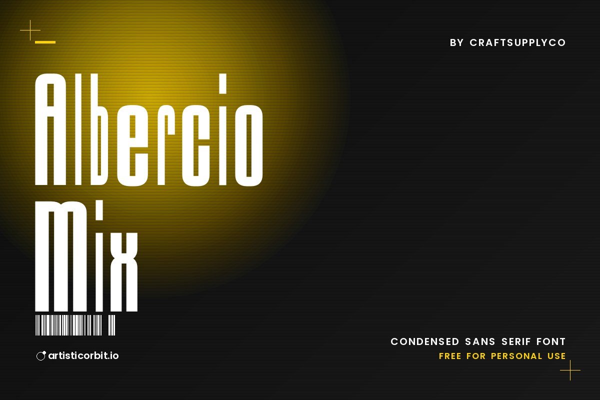 Albercio Mix font preview