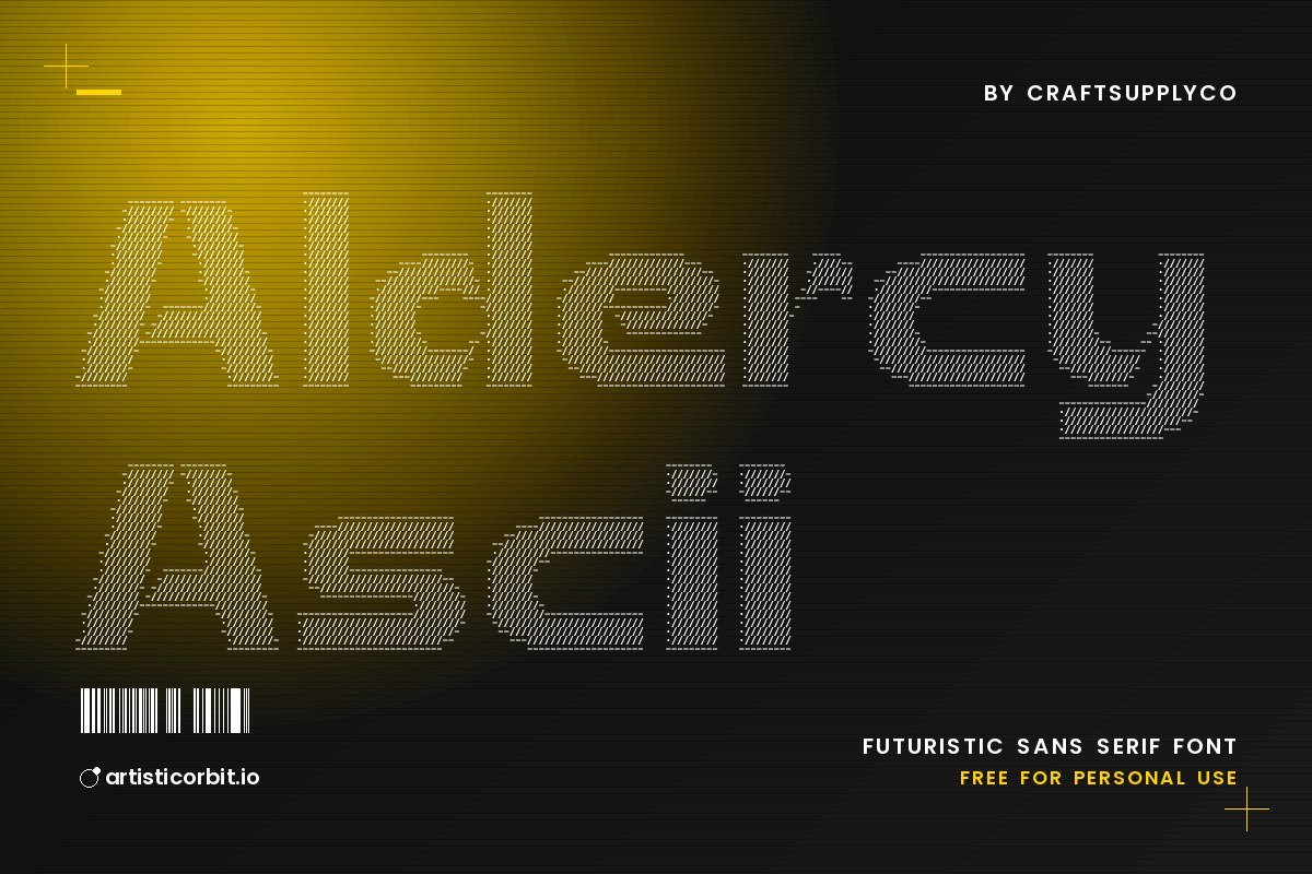 Aldercy Ascii font preview