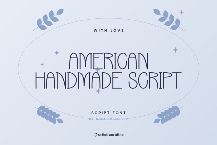 American Handmade Script font preview