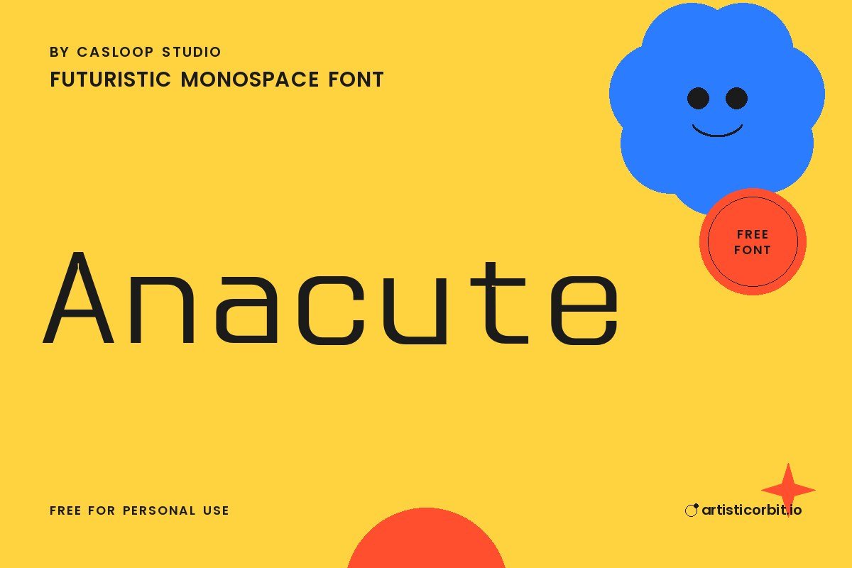 Anacute font preview