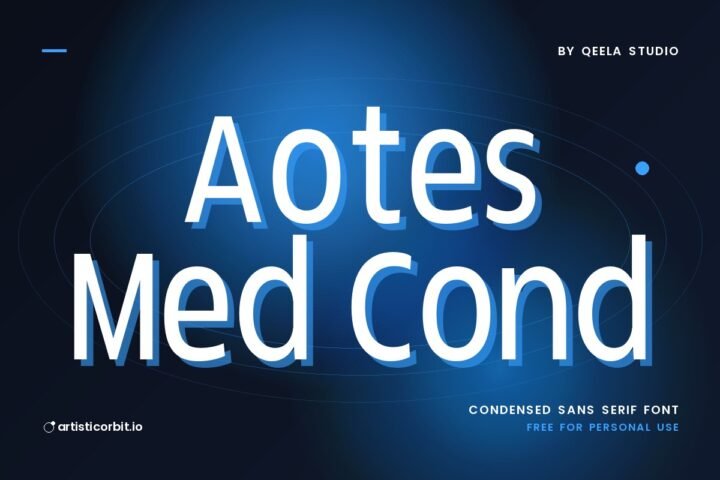 Aotes Med Cond font preview