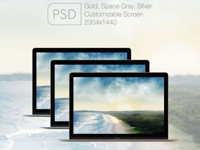 Apple Macbook Mockup PSD