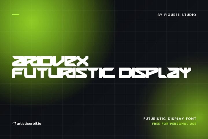 Ariovex Futuristic Display font preview