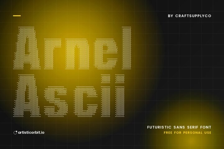 Arnel Ascii font preview