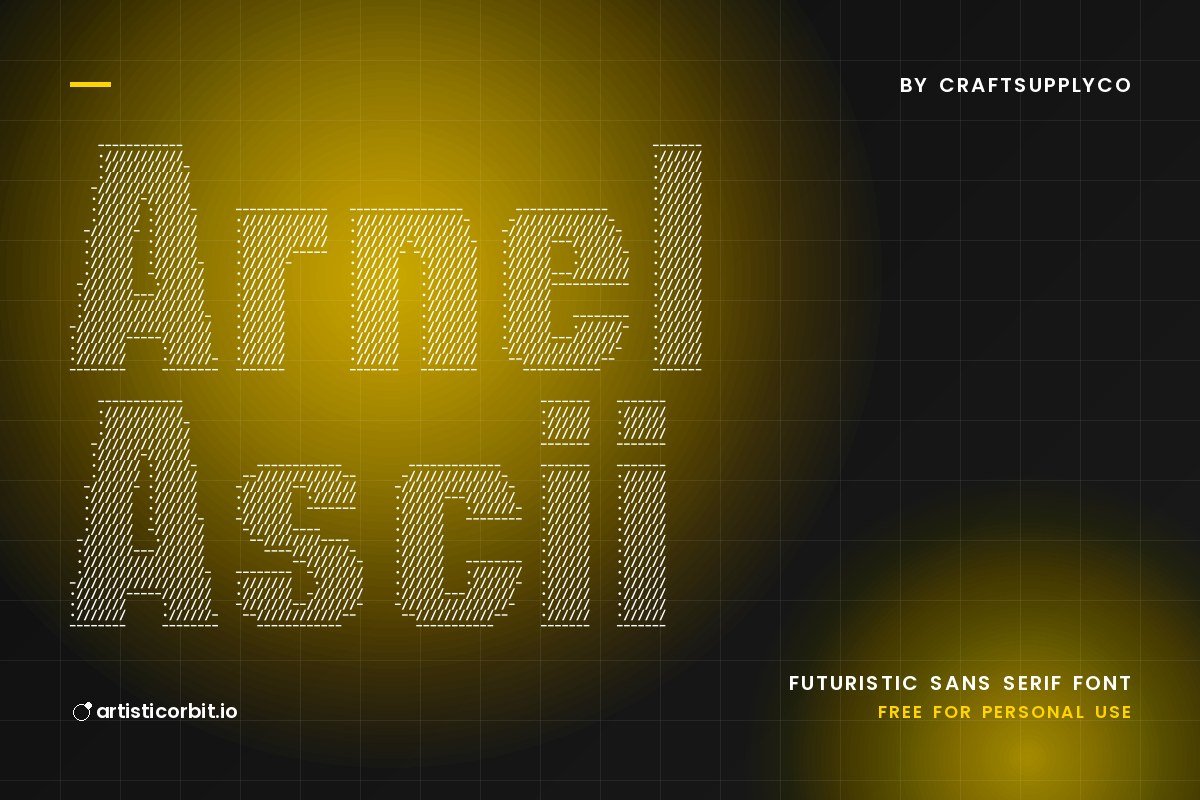 Arnel Ascii font preview