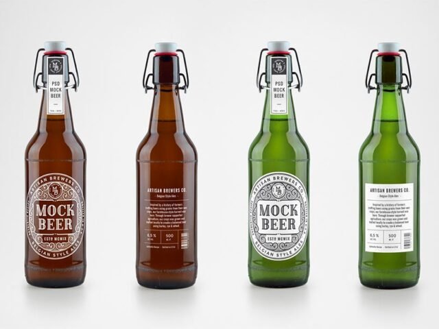 Artisan Beer Bottle Mockup