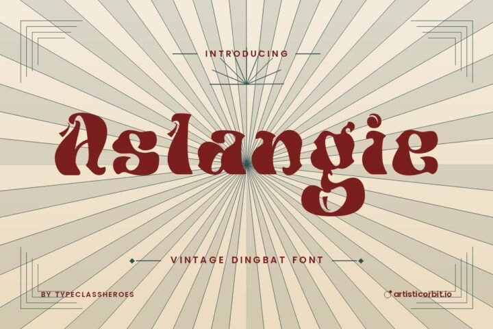 Aslangie font preview