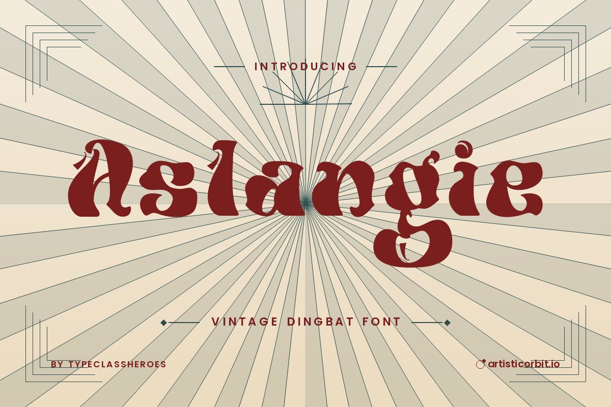 Aslangie font preview