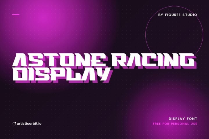 Astone Racing Display font preview