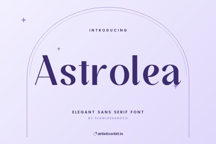 Astrolea font preview