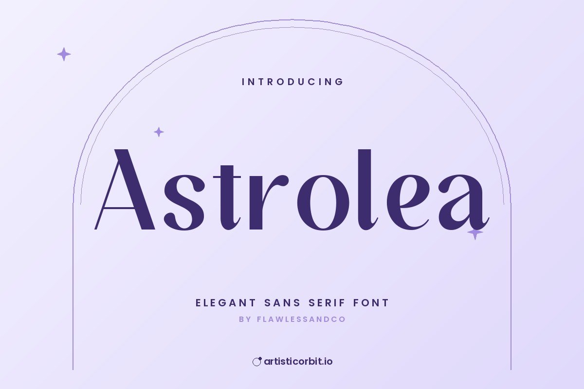 Astrolea font preview