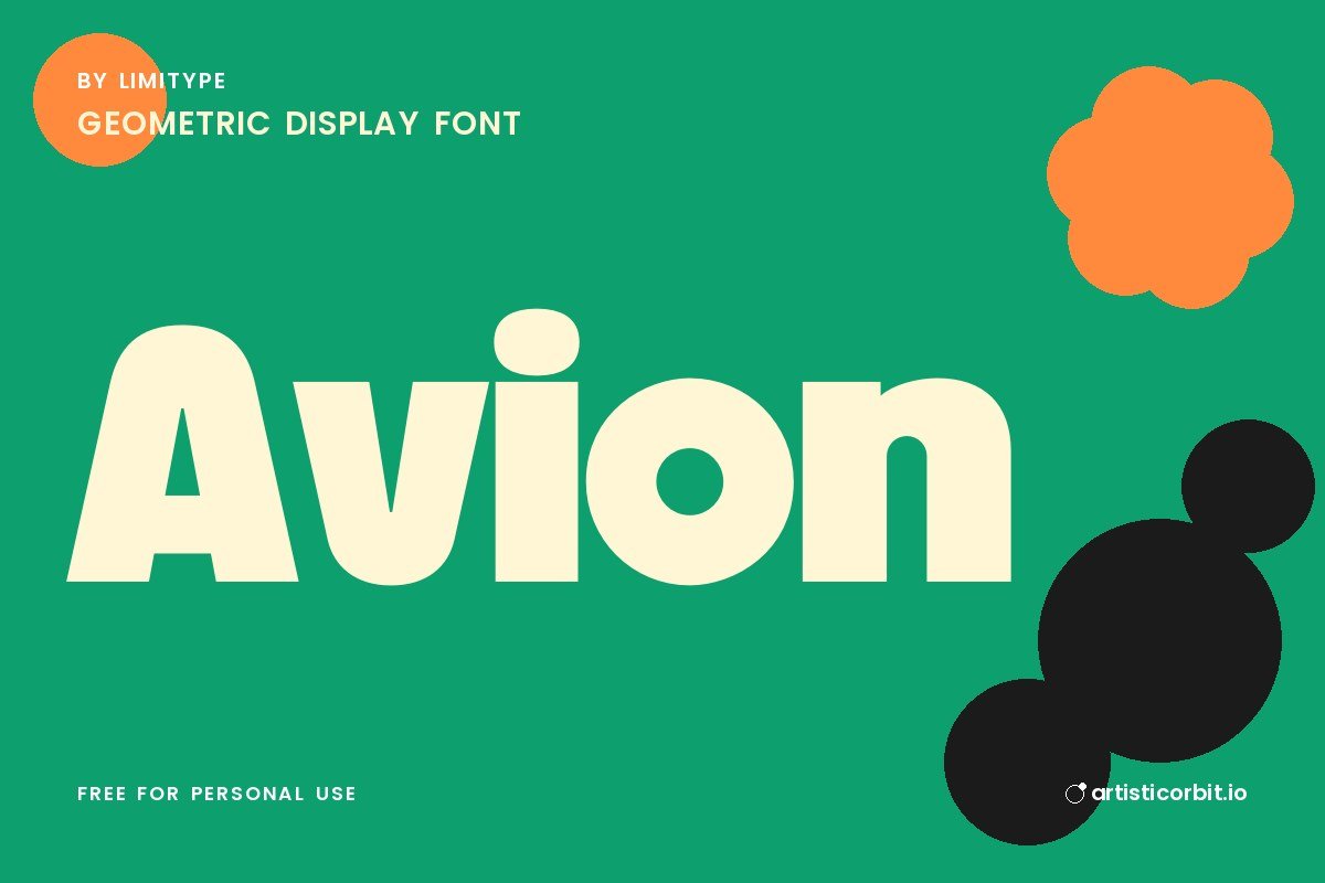 Avion font preview