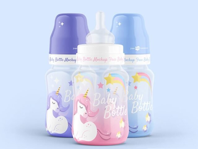 Baby Bottle Mockup