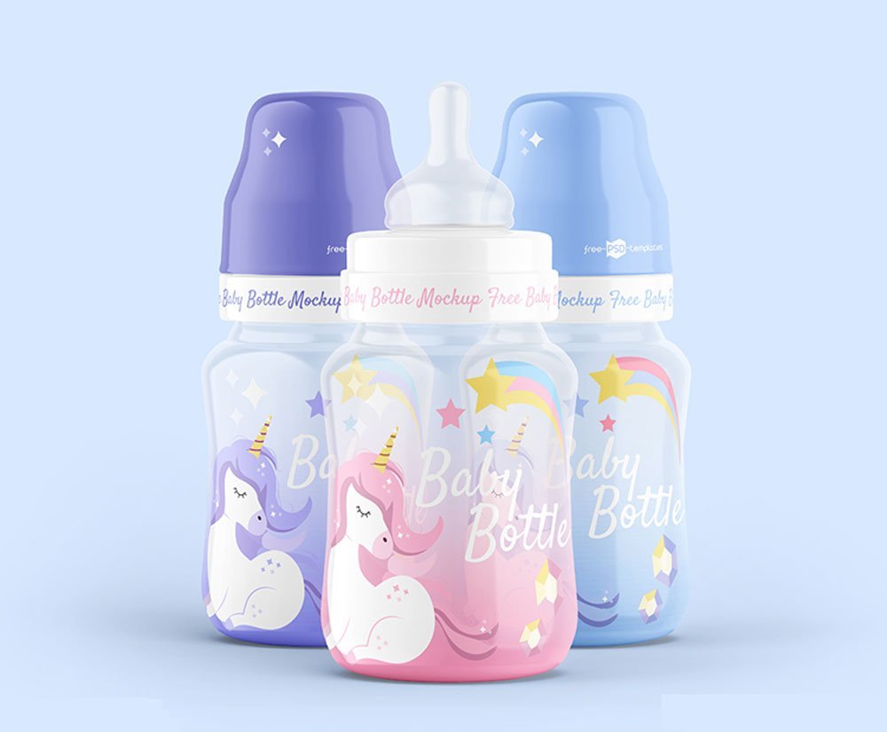 Baby Bottle Mockup