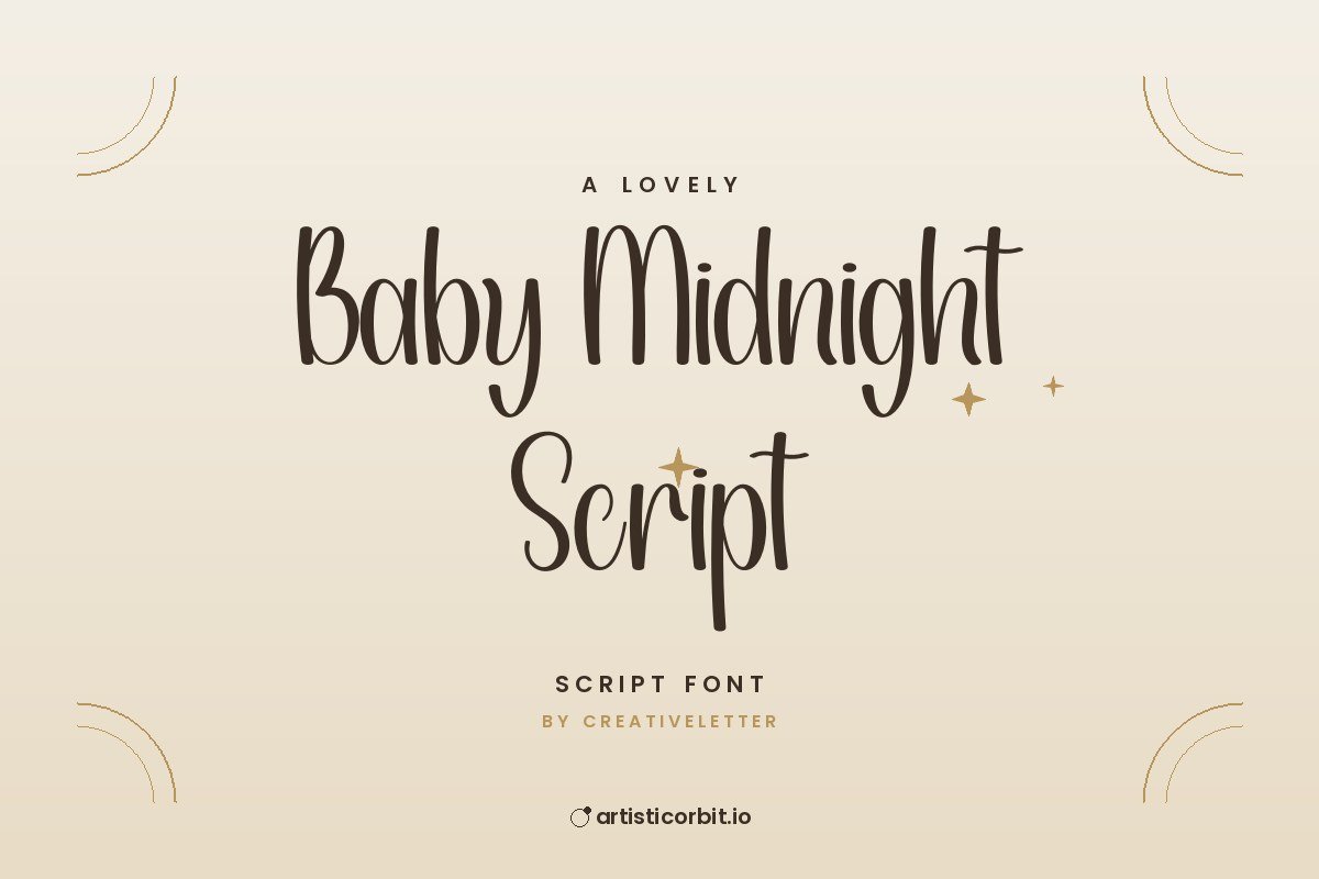 Baby Midnight Script font preview