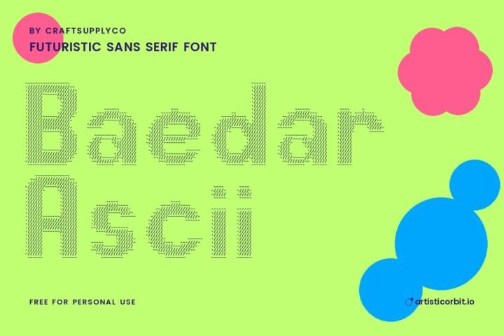 Baedar Ascii font preview
