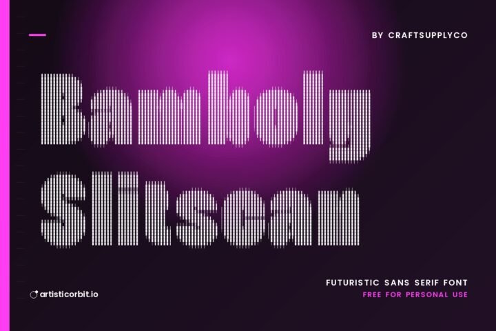Bamboly Slitscan font preview