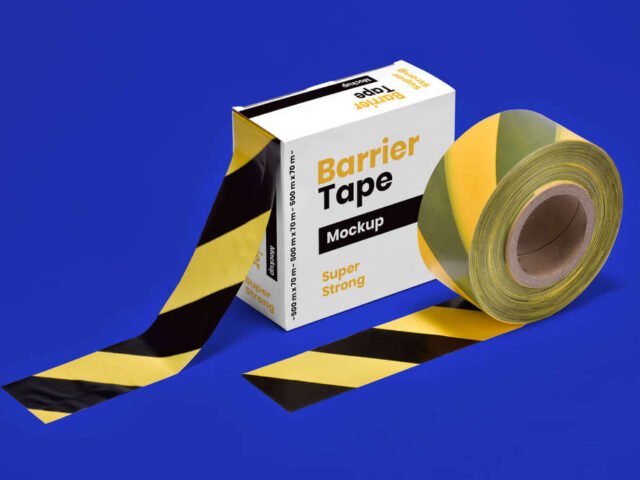 Barrier Tape Box Mockup