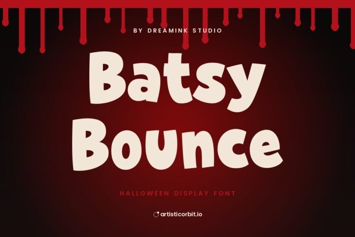 Batsy Bounce font preview