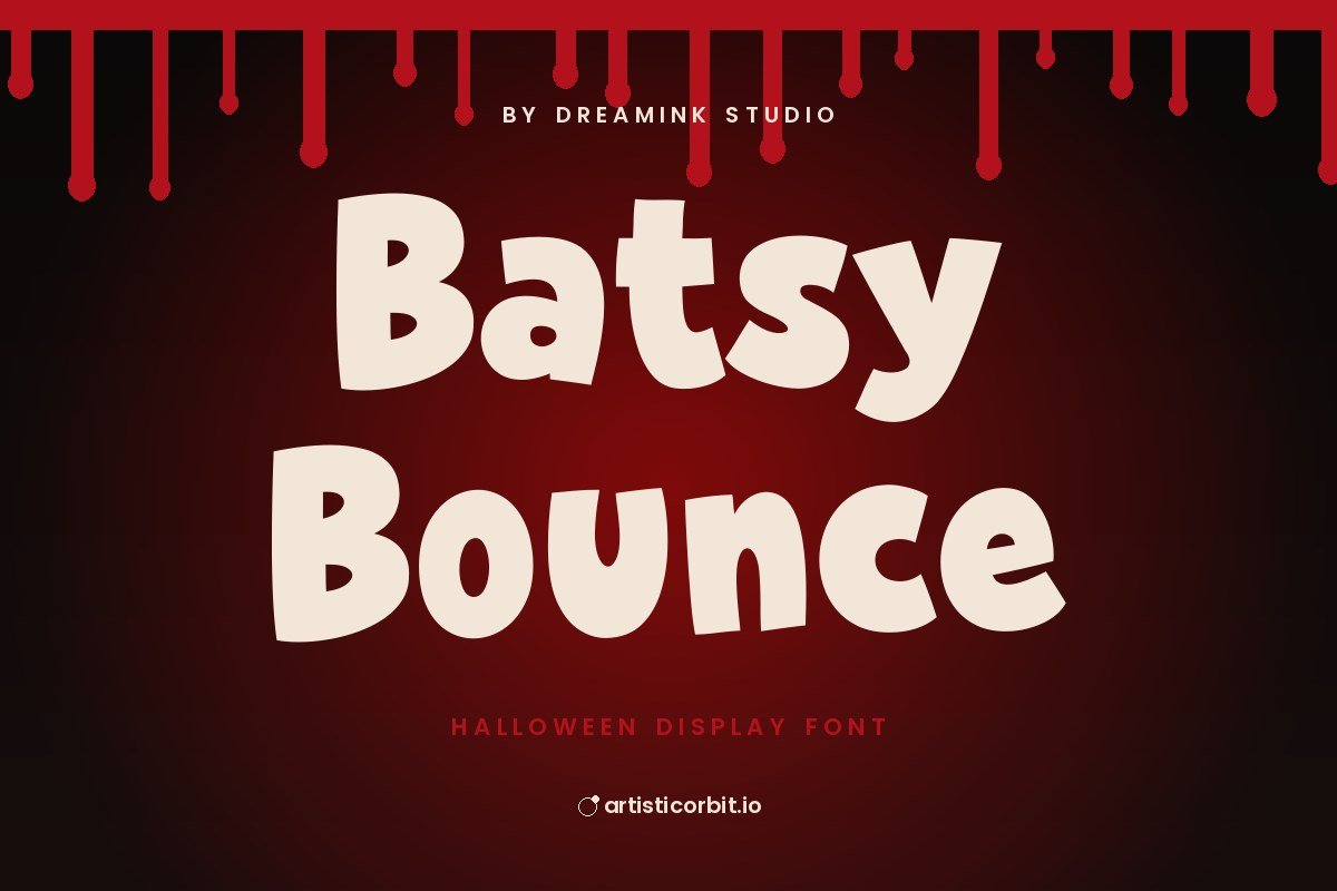 Batsy Bounce font preview