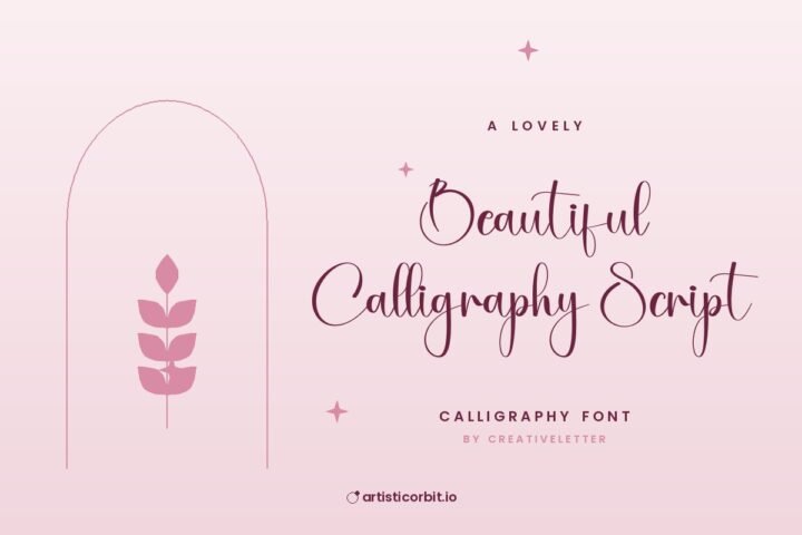 Beautiful Calligraphy Script font preview