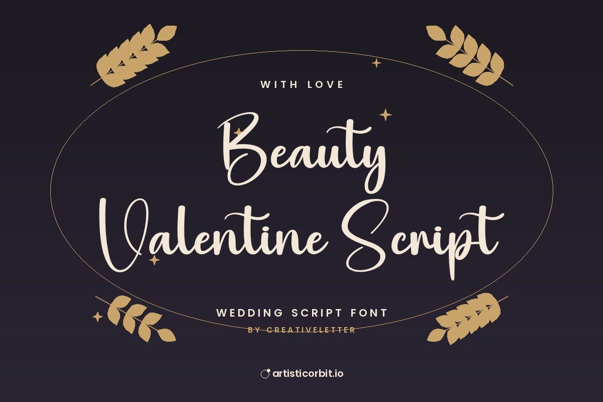 Beauty Valentine Script font preview