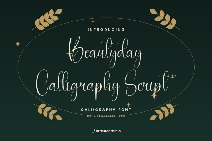 Beautyday Calligraphy Script font preview