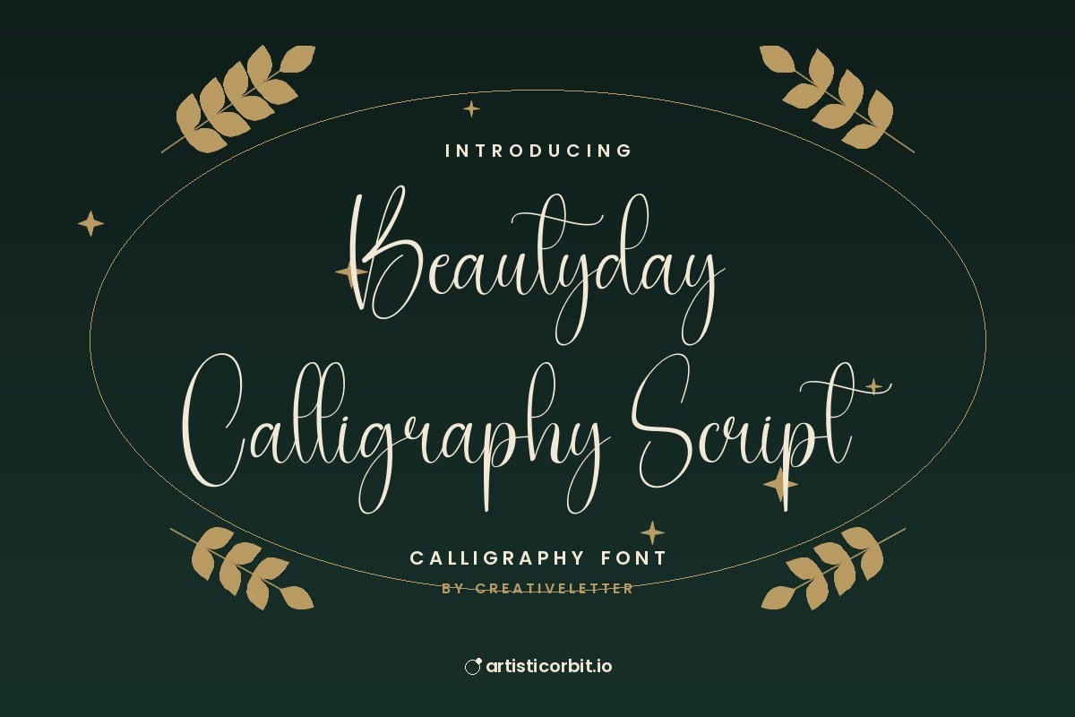 Beautyday Calligraphy Script font preview