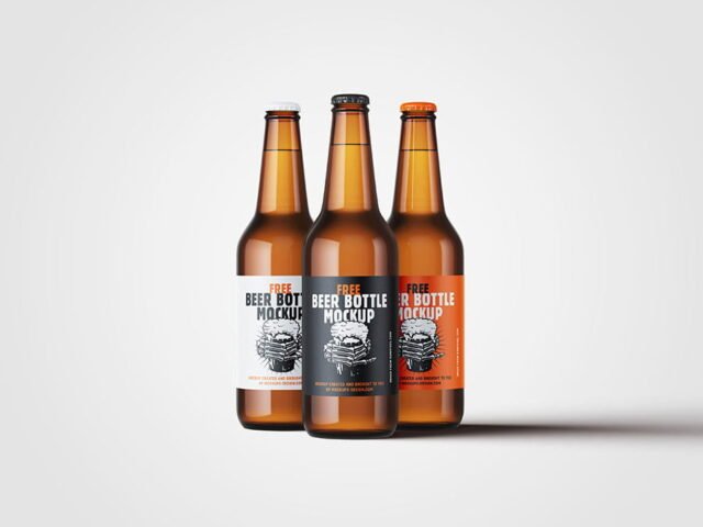 Beer Bottles Mockup