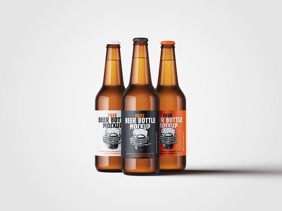 Beer Bottles Mockup