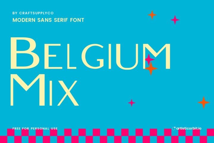 Belgium Mix font preview