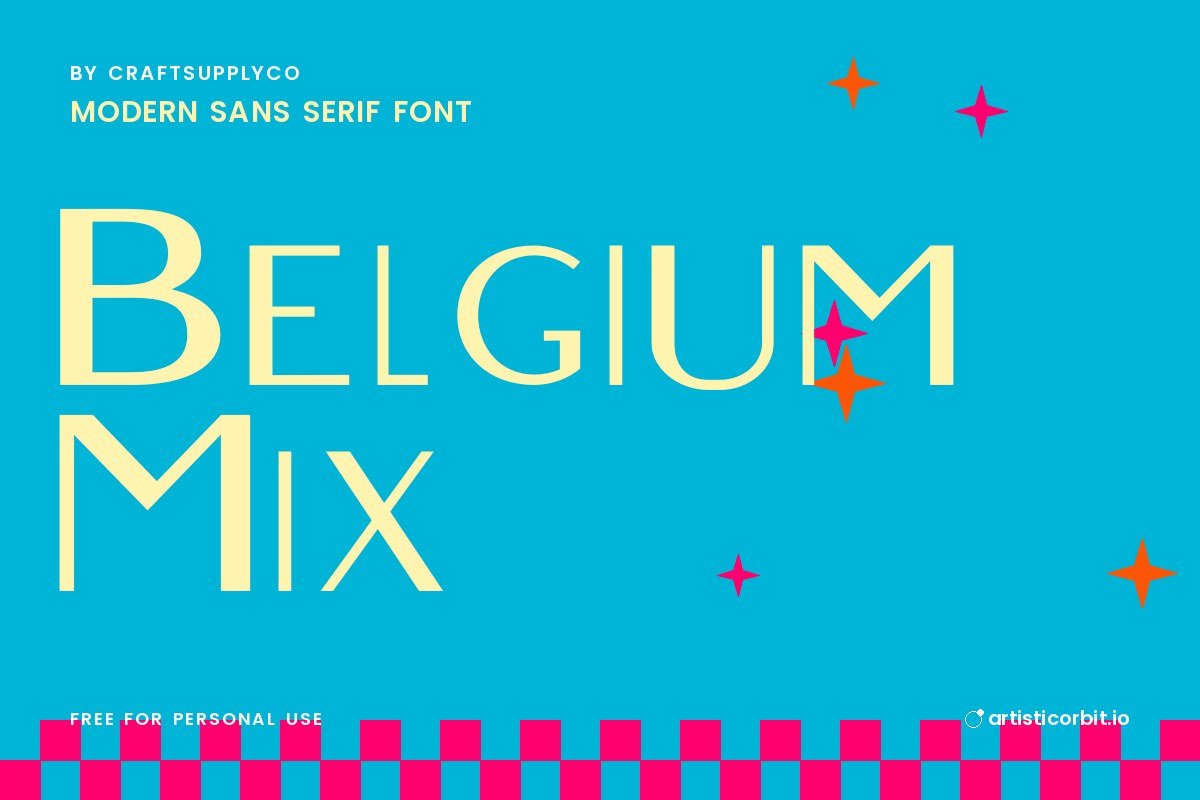 Belgium Mix font preview