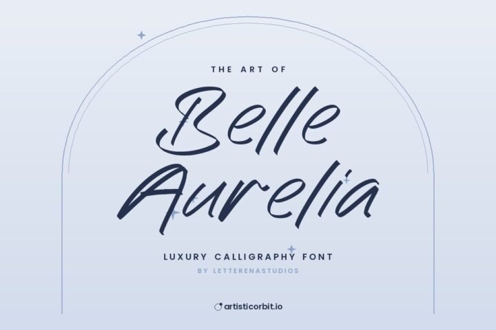 Belle Aurelia font preview