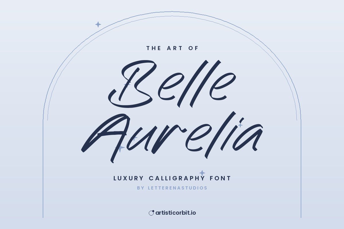 Belle Aurelia font preview