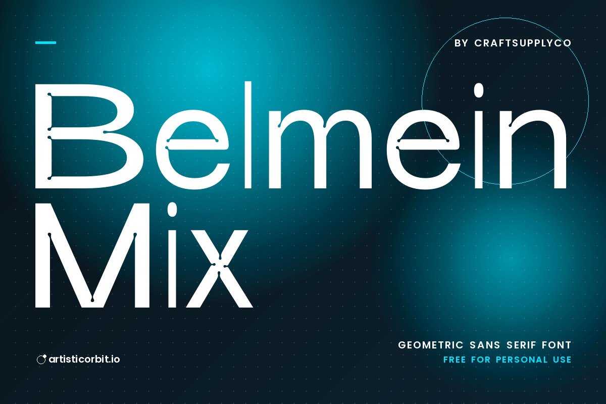 Belmein Mix font preview