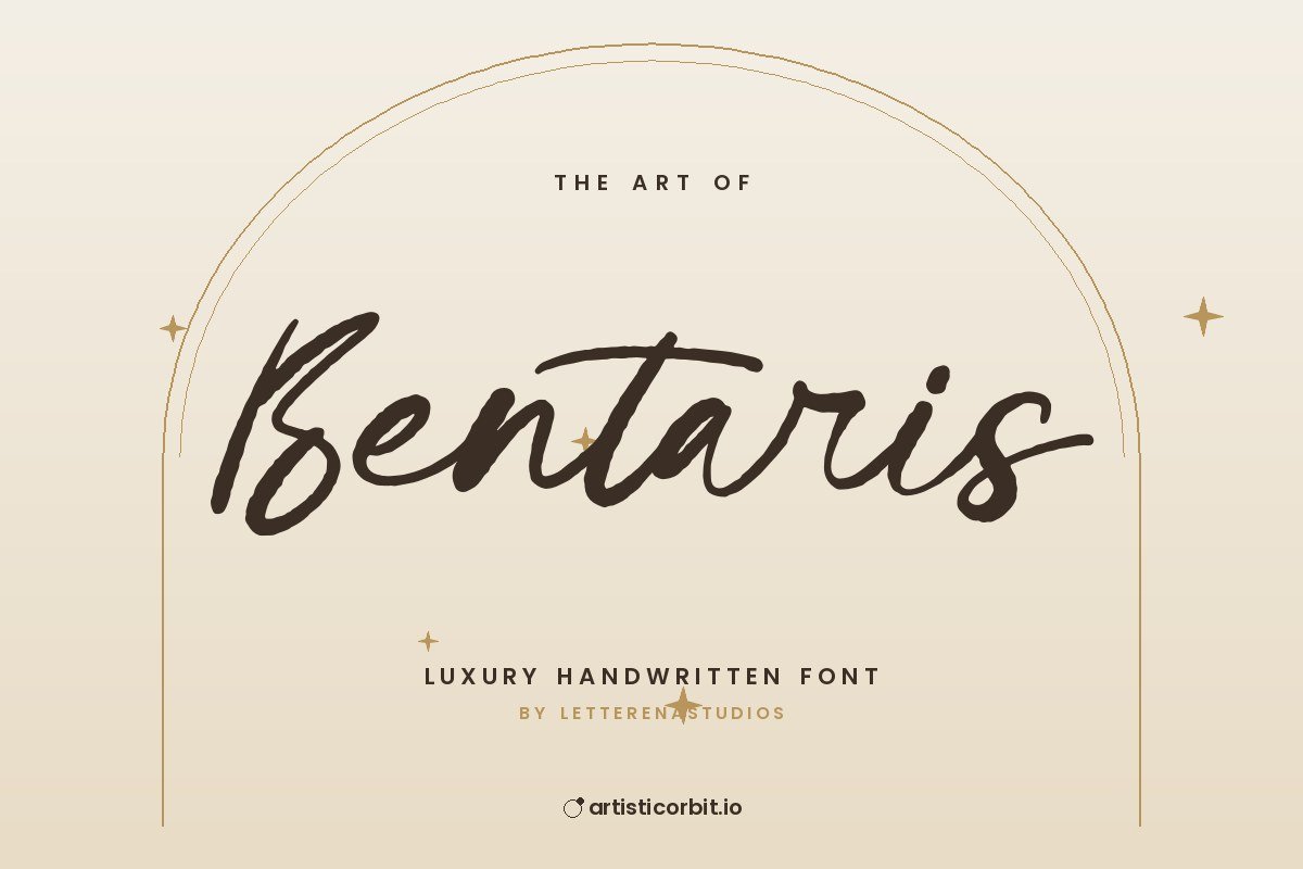 Bentaris font preview